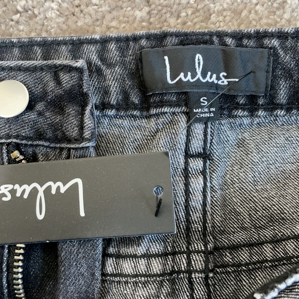 Lulus Precision Washed Black High Rise Cropped - Picture 9 of 9
